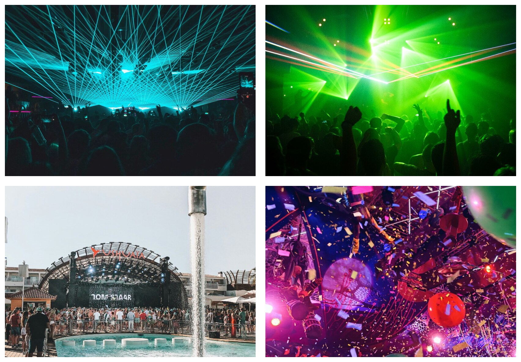 Ibiza superclubs and VIP tables